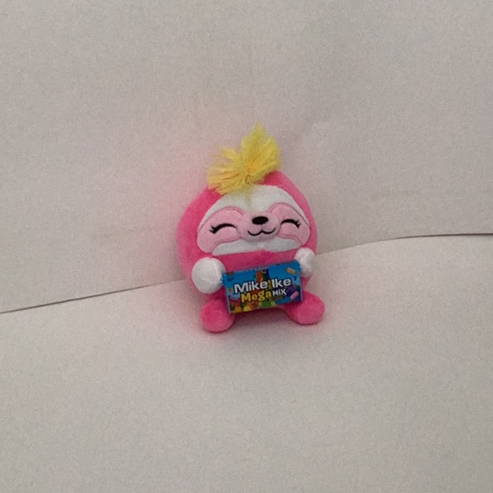 Pink Plush Toy with Yellow Accent Zuru Snackles